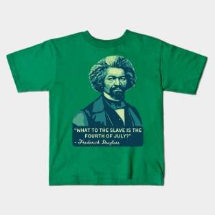 Frederick Douglass Portrait and Quote Kids T-Shirt
